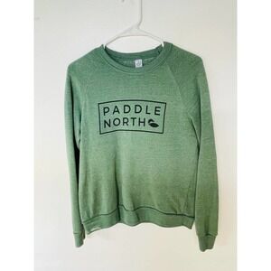 Paddle North Green Crewneck Sweatshirt